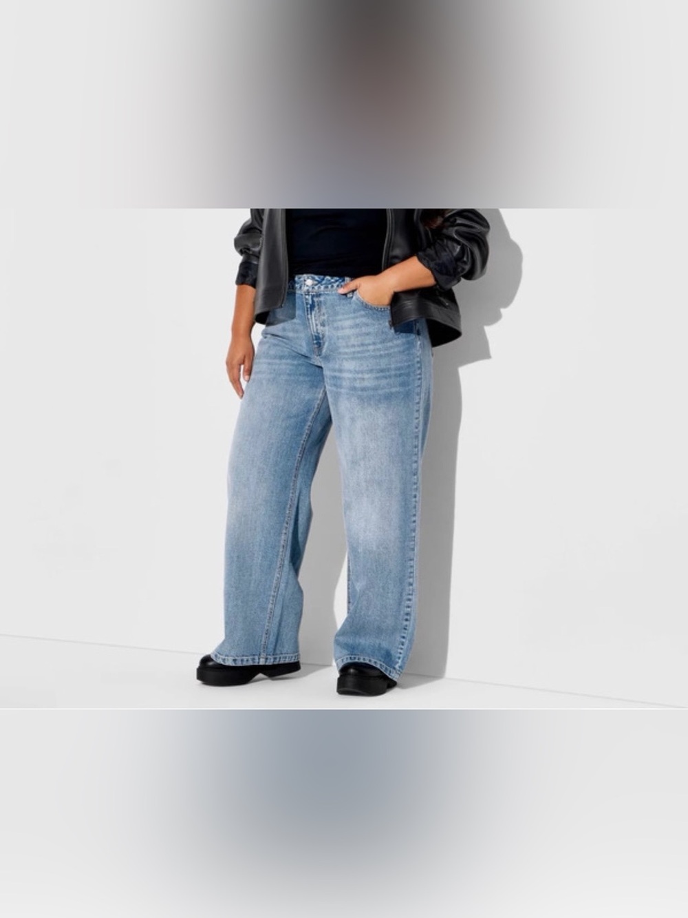 wild fable Light Blue Wide-Leg Jeans